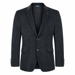 MADE by Cam Newton Mens 44R Black Corduroy Sport Coat Blazer Cotton 2 Button